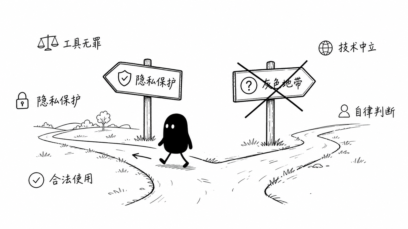 插图：隐私保护 vs 灰色地带